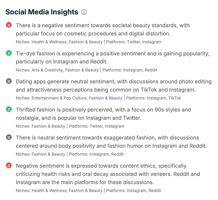 Social Media Insights